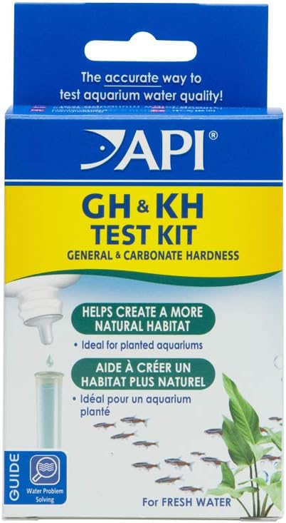 Kit de test API GH and KH para medir la dureza del agua del acuario