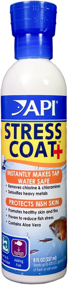 Acondicionador de agua para acuario API Stress Coat de 237 ml con aloe vera