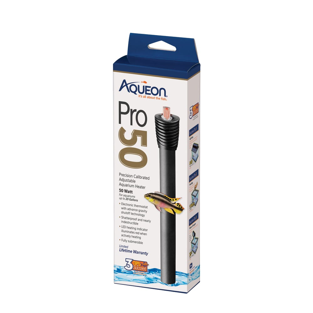 Calentador de acuario sumergible irrompible Aqueon Pro 100W