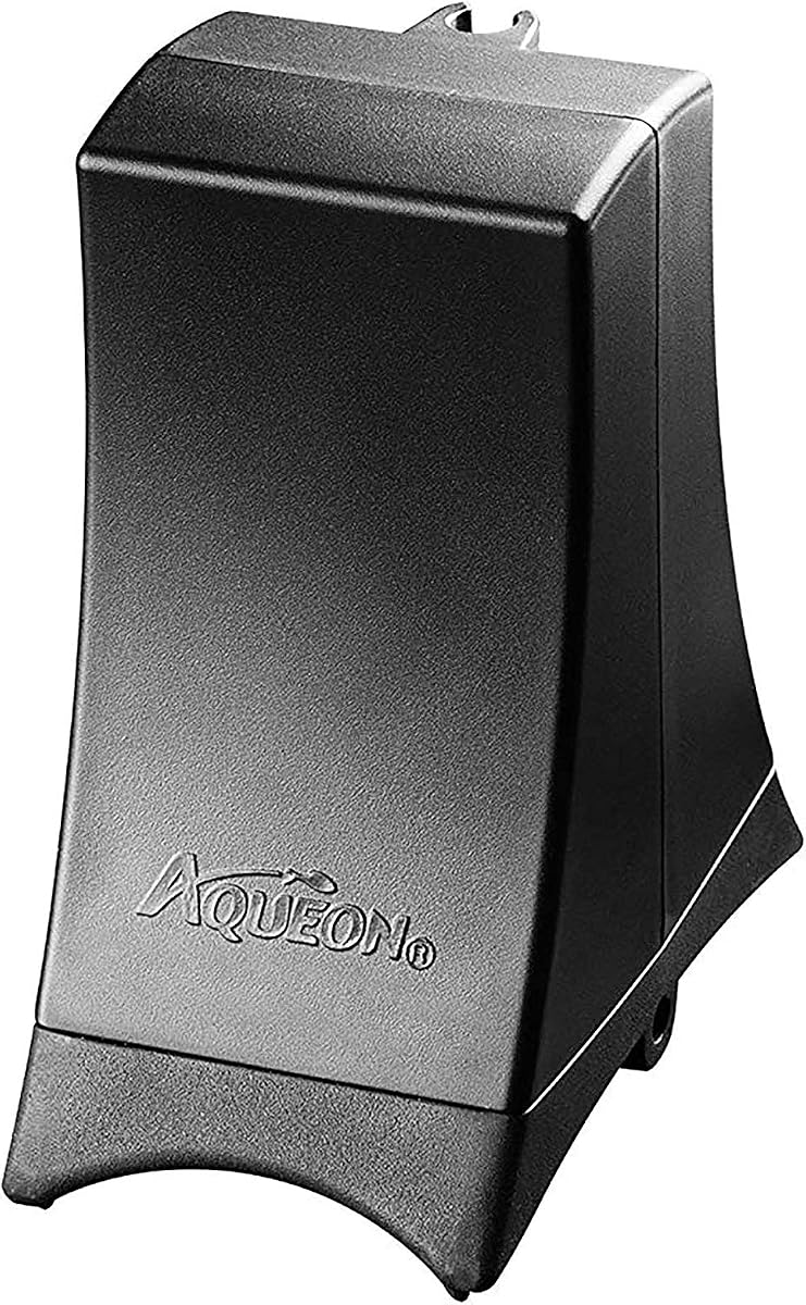 Bomba de aire de acuario Aqueon QuietFlow 20 con válvula antirretorno integrada para acuarios de 11 a 20 galones