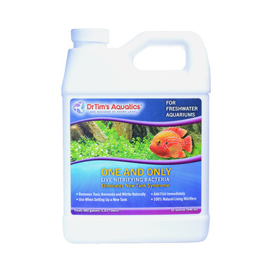 Botella de bacterias nitrificantes de agua dulce Dr Tim's Aquatics One and Only para ciclar acuarios