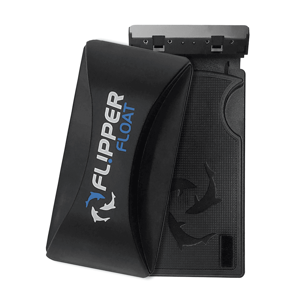 Limpiacristales y rasqueta magnética de algas Flipper Standard 2 en 1 con cuchilla de acero para acuario