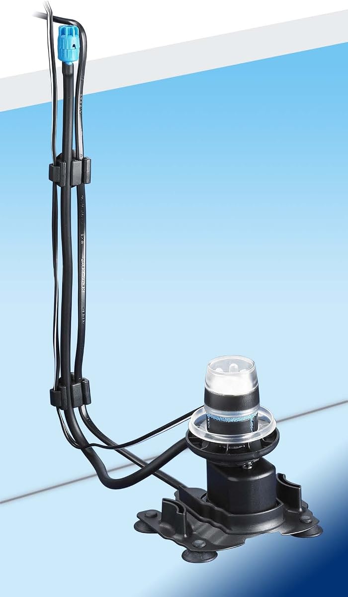Aireador de acuario venturi sumergible Hydor Ario 2 con columna de burbujas iluminada por LED