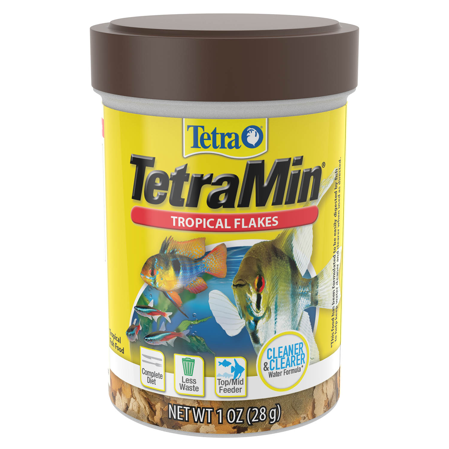 Bote de escamas base TetraMin Tropical Flakes para peces